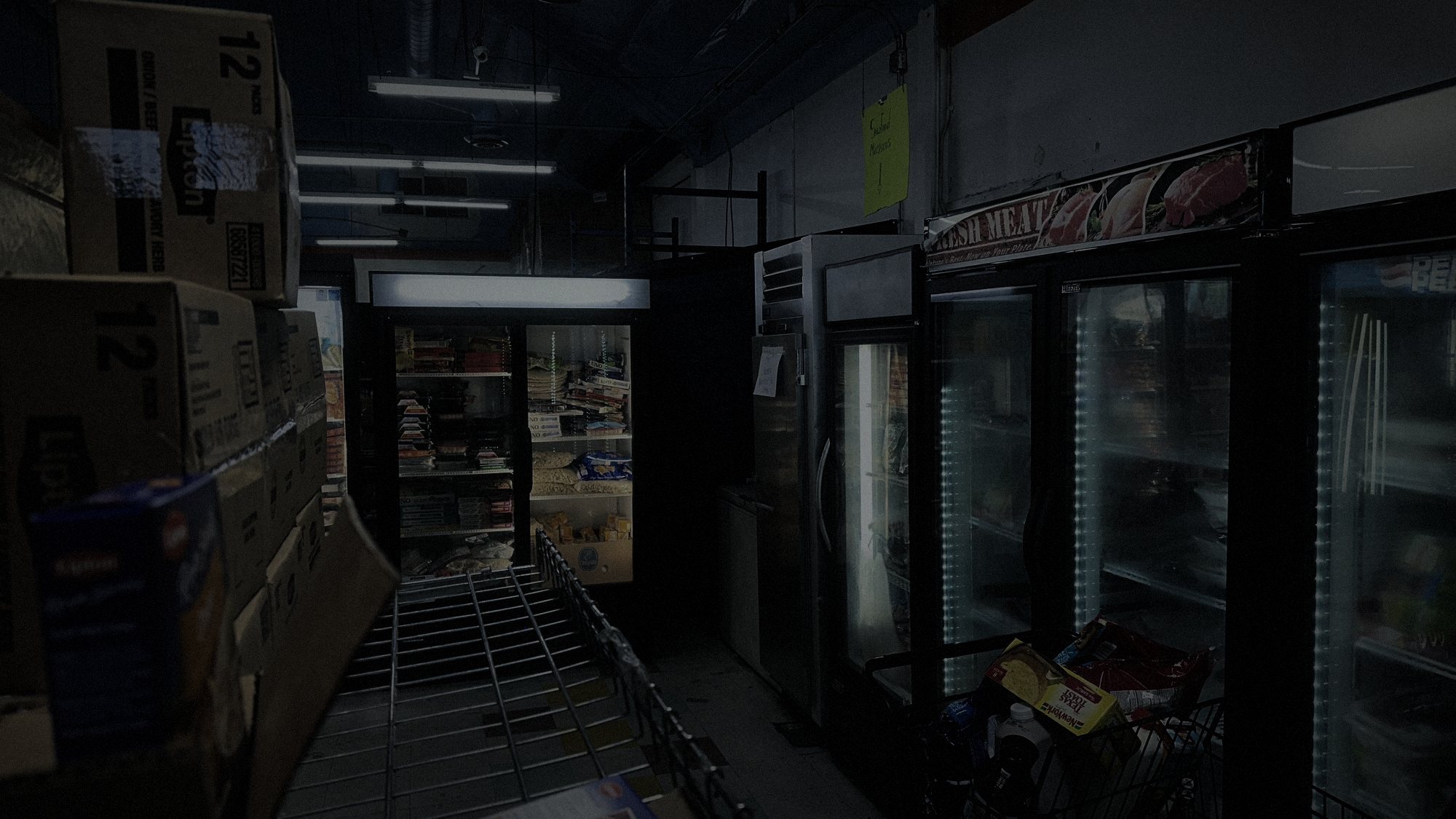 The coolers at the real location